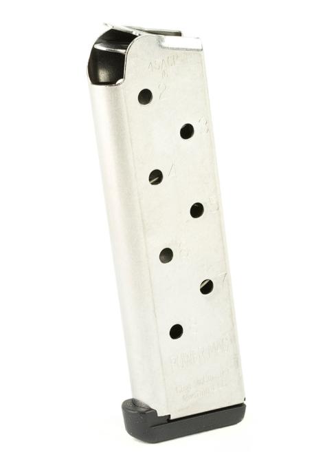 Chip McCormick 1911 Colt Government Style Magazine 45 ACP 8 Rounds Stainless